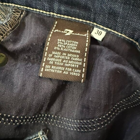 7 For All Mankind Bootcut Jeans Womens 30 Low Rise Full Length - Picture 5 of 10